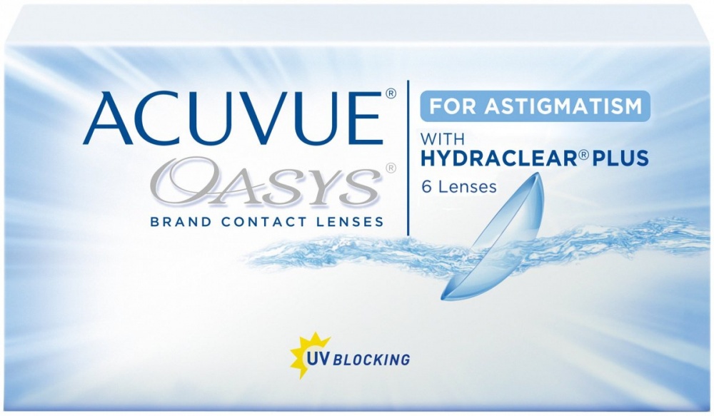 ACUVUE Астигматические линзы OASYS for Astigmatism with Hydraclear Plus, 6 шт.
