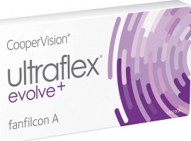 Высокое влагосодержание линзы ULTRAFLEX EVOLVE+ обеспечивает комфорт на весь период ношения.
