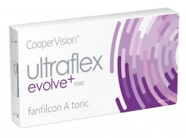 UltraFlex Evolve+ toric  двухнедельной замены: силикон-гидрогель 3-го поколения, тонкий закр...